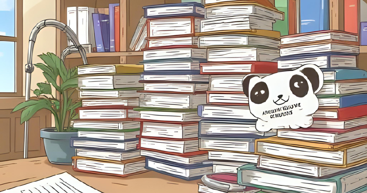 ぱんだ先生ステッカーと「全部忘れた」不安と不安定な机…