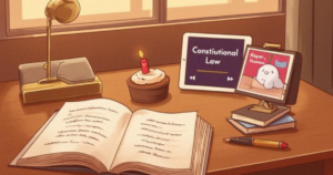 行政書士試験の誓い！ 誕生日にアガルート小林先生と憲法攻略