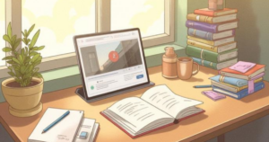 行政書士試験対策！ 50代の体を労り新テキストで憲法学習